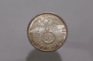 Germany Third Reich 5 Reichsmark 1936 A Silver B22 7238