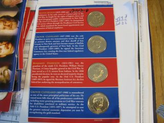 2012 - D Presidential Golden Dollars Key Date 4 Coins Aa1