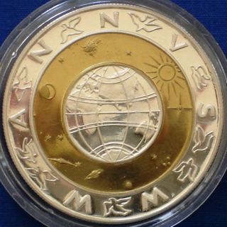 Andorra 5 diners Silver Proof 1999 Millennium Bi - Metallic 2