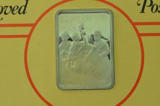 NORMAN ROCKWELL ' S FIRST POST COVER 1 oz Silver Art Bar {B27} 2