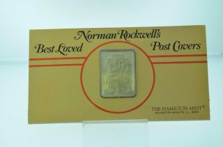 Norman Rockwell Best Loved Post Covers Doctor & Doll 1 Oz Pure Silver Bar {b27}