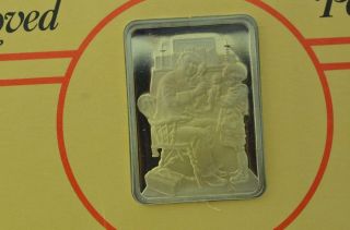 Norman Rockwell Best Loved Post Covers DOCTOR & DOLL 1 Oz Pure Silver Bar {B27} 2