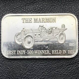 1975 The Marmon 1 Oz.  999 Silver Art Bar Only 500 Minted U.  S.  Silver Corp (1152)