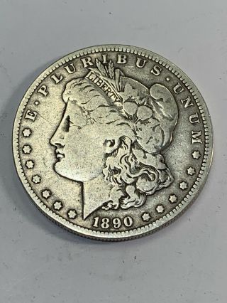 1890 O Morgan Silver Dollar United States Of America.
