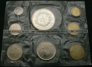 France 1,  5,  10,  20 Centimes,  1/2,  1,  5,  10 Francs 1973 - Set - ¤
