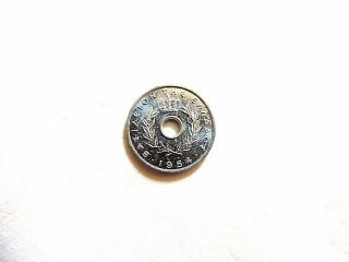 1954 Kingdom Of Greece Ten (10) Lepta Coin 4