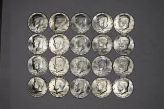 1976 Kennedy Half Dollar 50c Choice Bu 40 Silver Full Roll 20 Coins