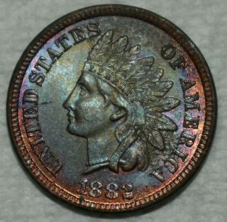 Brilliant Uncirculated 1882 Indian Head Cent Rich,  Beautifully Toned Piece