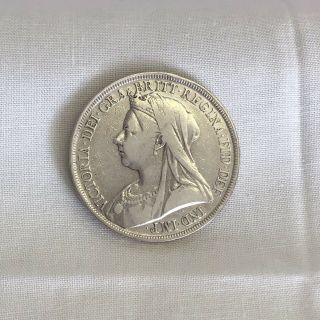 1896 Great Britain Crown Silver Dollar