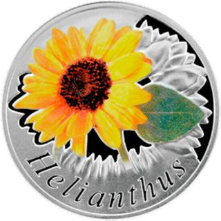 Belarus 2013 10 Rubles Helianthus Proof Silver Coin