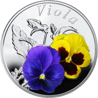 Belarus 2013 10 Rubles Viola Proof Silver Coin