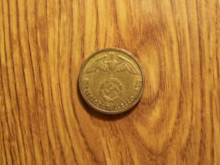 Germany 10 Reichspfennig 1939 F Coin (361)