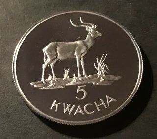 Zambia - 5 Kwacha 1979 Km 18a 28,  28/0,  925 Silver Proof With Certificate