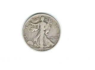 1942 Usa Walking Liberty Silver Half Dollar Coin