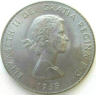 Great Britain Uk Coins,  Crown - Five Shillings 1965,  Churchill,  Elizabeth Ii