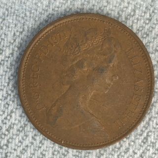 Uk British 2 Pence 1971 Elizabeth Ii Foreign Coin