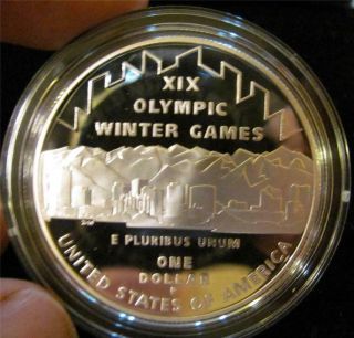 2002 - P Salt Lake City Olympics Gem Cameo Proof Silver Dollar Mf - 2679