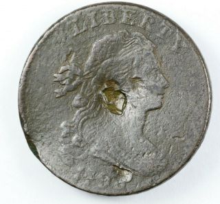 1798 Draped Bust Large Cent 1c - Details