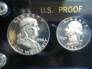 1956 Proof Set - - 4 Coins Cameo Silver Gem