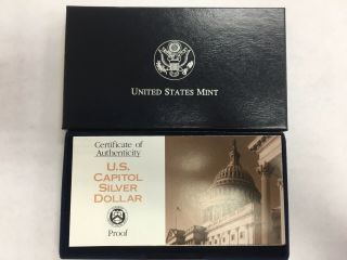 1994 S Bicentennial Of The Us Capitol Commemorative Silver Dollar Proof Coin