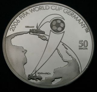 Malawi 50 Kwacha 2006 Proof - Silver - Fifa World Cup Germany - 3256