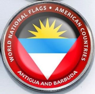 Antigua And Barbuda - Bougainville Island 1 Dollar 2017 Unc Flag Unusual Coinage