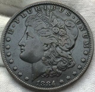 1884 Morgan Silver Dollar - Artificially Toned