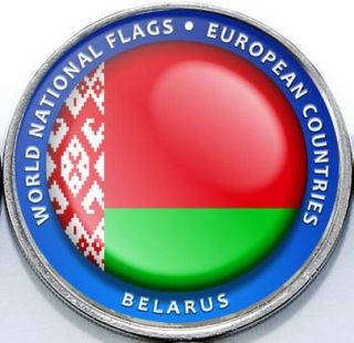 Belarus - Bougainville Island 1 Dollar 2017 Unc Flag Unusual Coinage