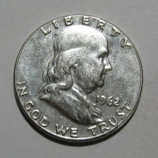 1962 Franklin Half Dollar - Circulated - 167fr