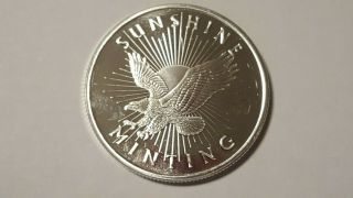 1 Oz One Ounce Silver Round Fresh Sunshine Direct From Roll