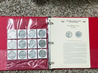 (12) Historic Crown Coin Set Royal Wedding Queen Elizabeth Ii With Papers