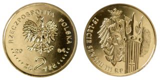 Poland 2004 - 2 Zlotych " 15 Years Of The Senate Of The Republic Of Poland " Unc