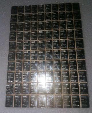Block Of Ten 1 - Gram Valcambi Suisse.  999 Fine Silver Bars 10 X 1 Gram Bullion