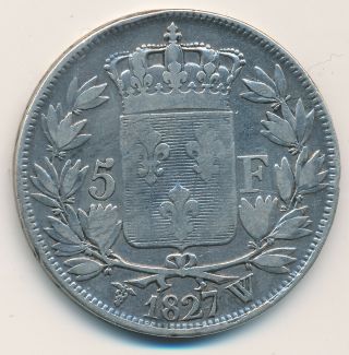 France 5 Francs 1827 W Km728.  13 - Fine