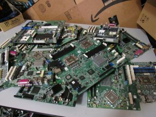 21 Lb Motherboards Computer Boards Scrap Gold Recovery,  2 Server With 2 Cpu Slots