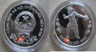 Vietnam For Olympics 2000,  Silver Proof Coin