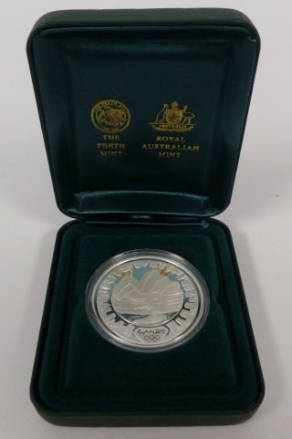 2000 Australia 5 Dollars Fine Silver Coin Olympic