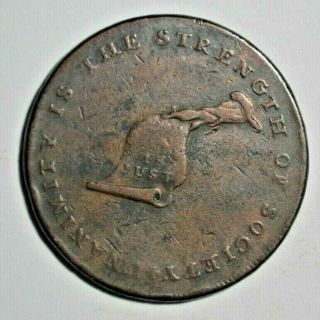 " Kentucky Cent " - Lancashire Halfpenny Token C.  1792 - 4 - Colonial/us Interest