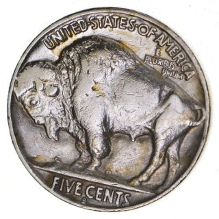 FULL HORN - - TOUGH - 1930 - S Buffalo Nickel - Sharp Coin 233 2