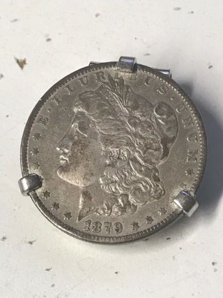 1879 Morgan Silver Dollar And Stainless Steel Money - Clip By Swank