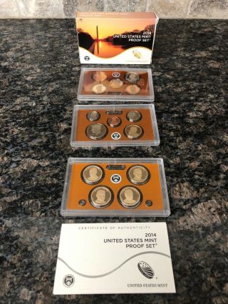 2014 S Us Proof 14 Coin Set And