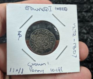 1272 - 1307 England Edward I Silver Penny - Km1410 - 1141