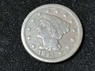 T2: U.  S.  1845 Large Cent