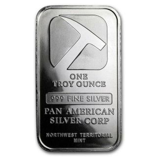 1 Oz Pan American Silver.  999 Fine Silver