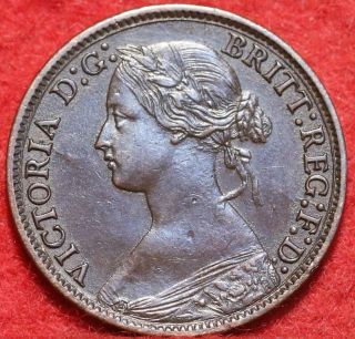 1866 Great Britain Farthing Foreign Coin