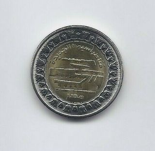 Egypt 1 Pound 2019 Benevolent Bridges In Asyut Bimetallic Unc Coin