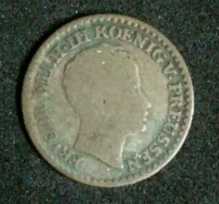 Prussia 1821 D Silver Silber Groschen Coin Around 200 Years Old Antique