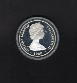 Cayman Islands 1980 $25 Silver Proof Coin Km 51 House Of York