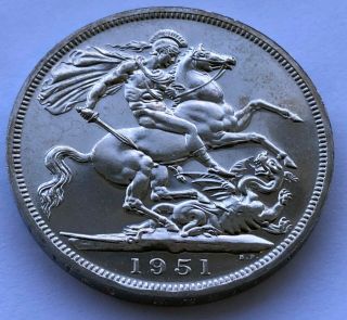 GREAT BRITAIN 1951 CROWN FIVE SHILLINGS PROOF 4
