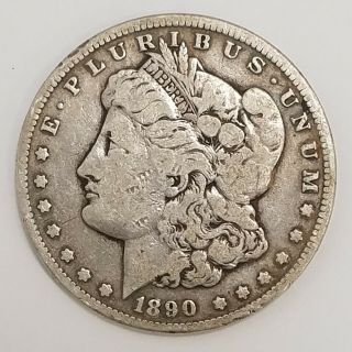1890 - Cc Carson City $1 Morgan Silver Dollar Ff19